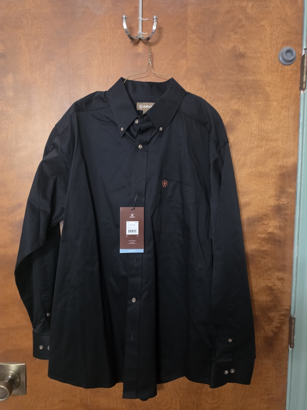 Ariat Men's Black Button-Down Western Dress Shirt